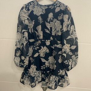 NWT Champagne & Strawberry Dress - L